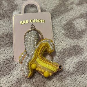 Anthropologie beaded Banana Bag charm